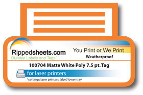 polyester tag