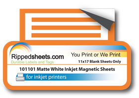 Matte White Inkjet Magnetic Sheets