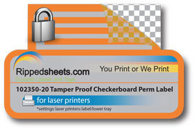 Tamperproof label