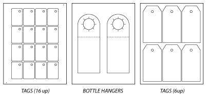 bottle hang tag