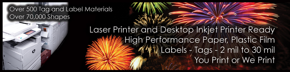 Custom labels and tags - Over 500 materials