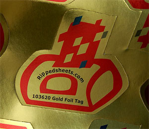Bright Gold Foil Tag