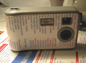 Personalized Disposable Camera After applying labels