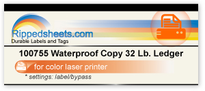 Waterproof Copy 32lb Ledger